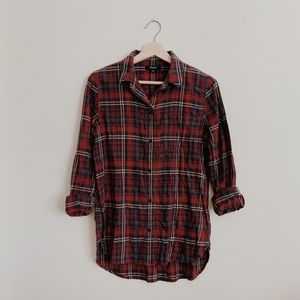 MADEWELL Bainbridge Plaid Ex-Boyfriend Flannel S